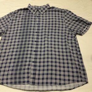 Nat Nast Navy and White Checkered Shirt
